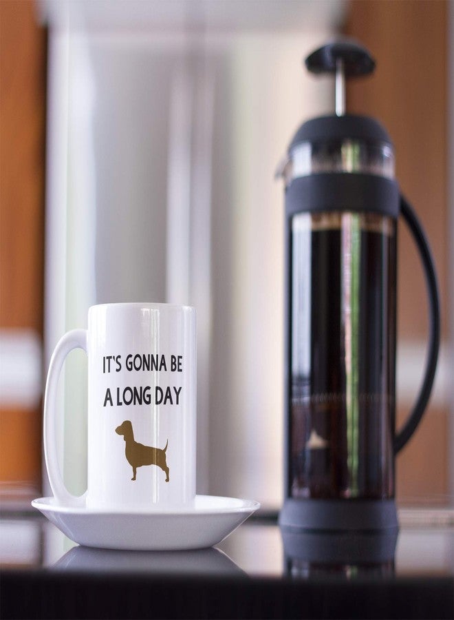 Casitika Funny Dachshund/Weiner Gifts. 11 oz Daschund Dog Lover Coffee Mug. It's Gonna be a Long Day. - Image 3